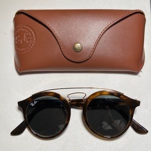 Ray-Ban Gatsby round tortoise shell sunglasses